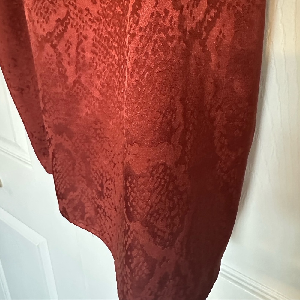 GBG Los Angeles Rust Colored Mini Dress with Snakeskin Print - Size XS - Picture 3 of 5